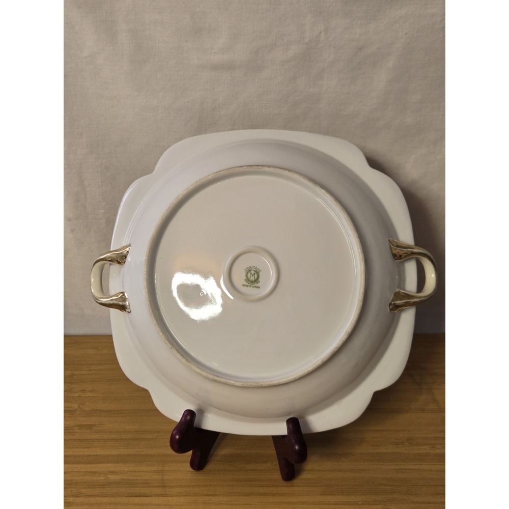 Antique Noritake Nippon Hand-Painted Porcelain Serving Bowl. Some Wear See Pics - Picture 2 of 13